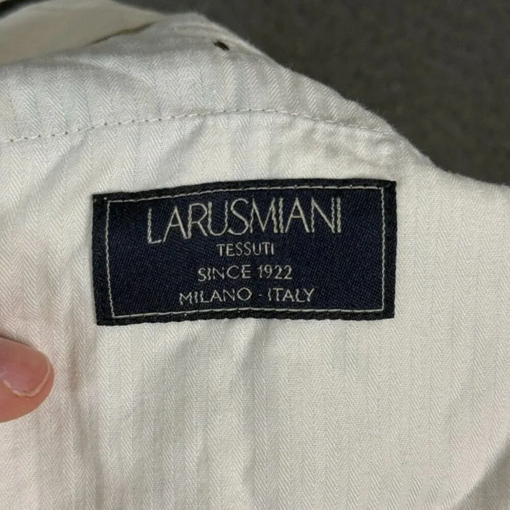 J Crew Pants Mens 32x29 Green Ludlow Slim Fit Larusmiani Chino Preppy Casual